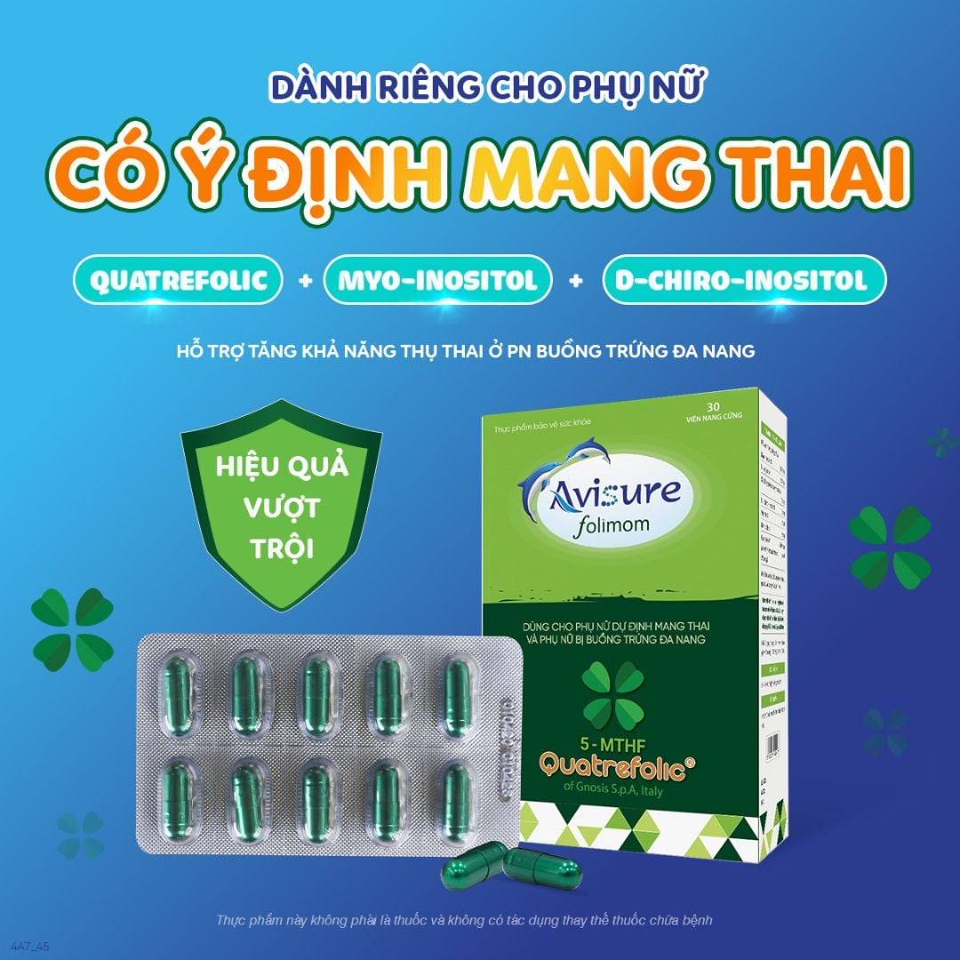 nhathuocvietnhat.vn - Avisure Folimom, Hỗ trợ tăng khả năng thụ thai cho phụ nữ chuẩn bị mang thai