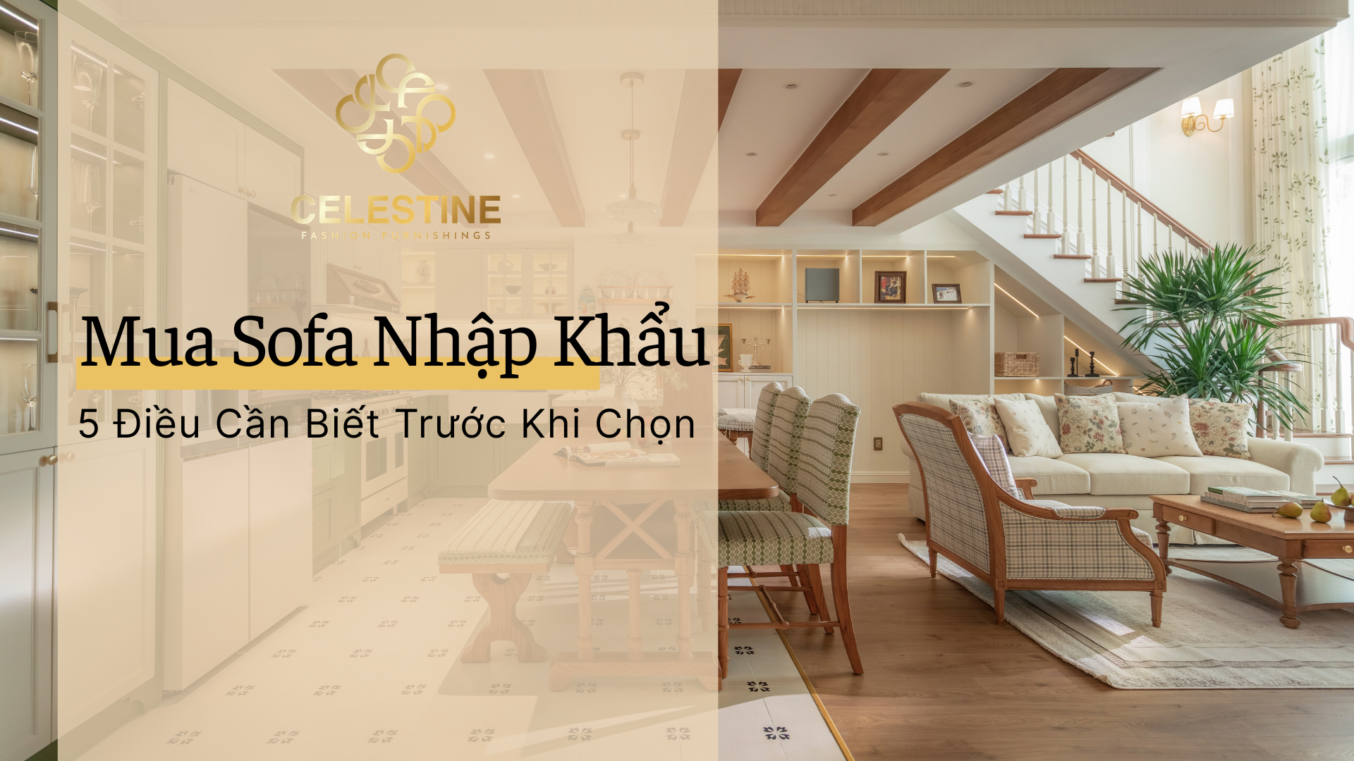Mua Sofa Nhập Khẩu: 5 Điều Cần Biết Trước Khi Chọn
