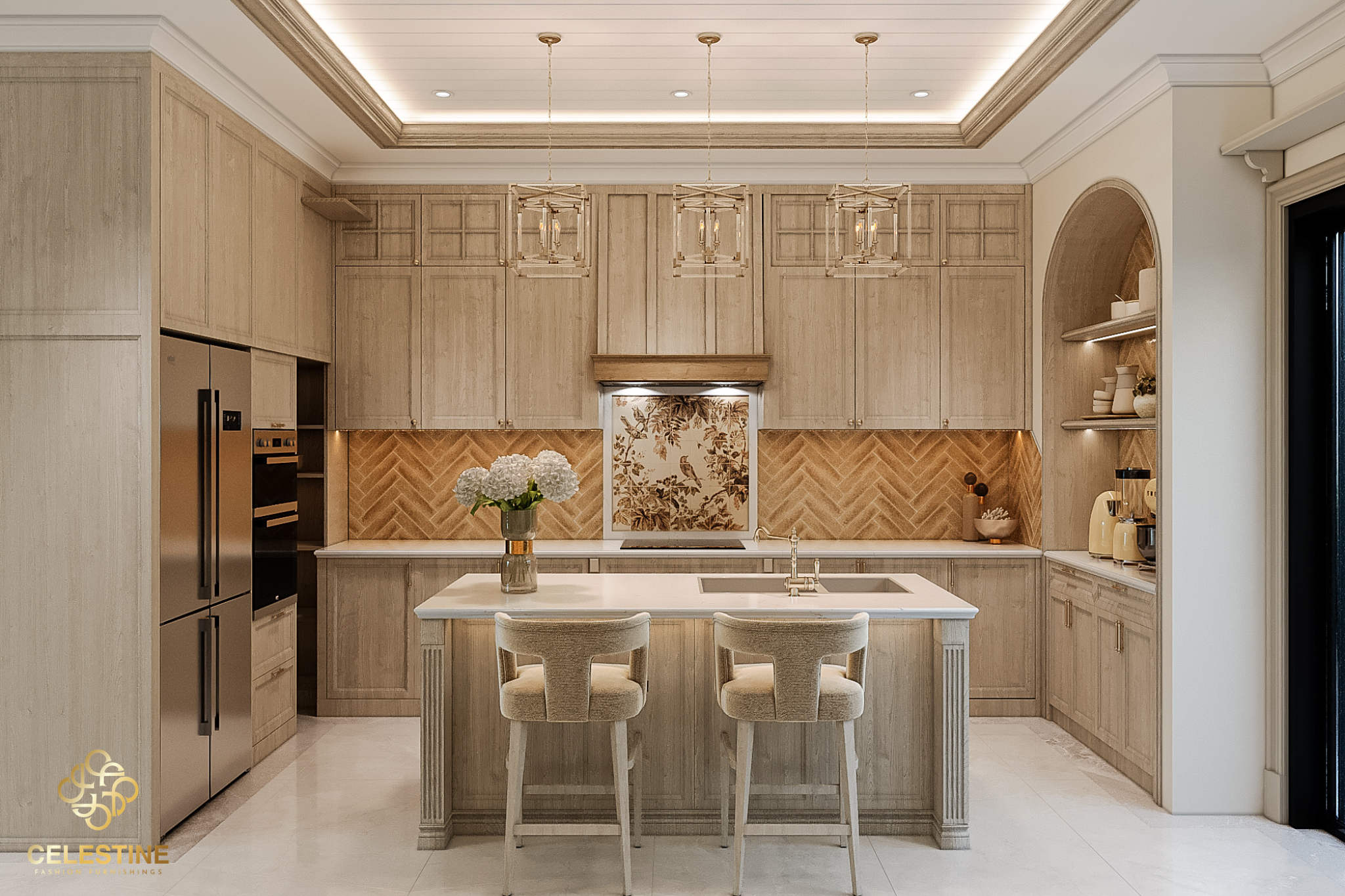 Ghế bar đẹp tạo điểm nhấn cho không gian sống.