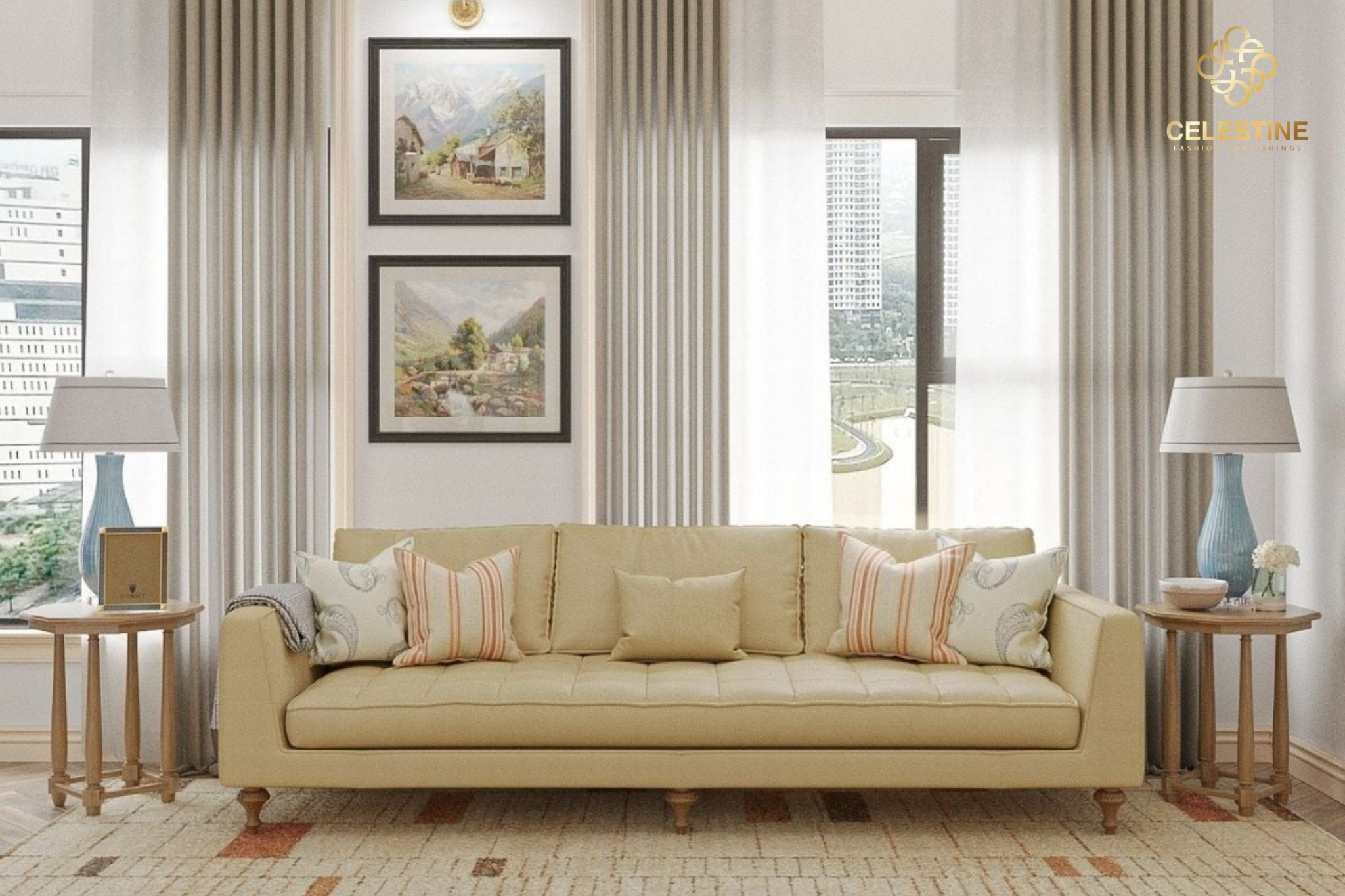 Sofa luxury chuẩn Âu Mỹ tại Celestine