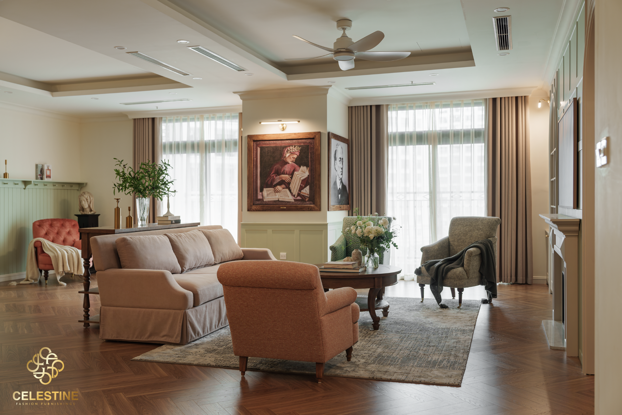 Decor tinh tế giúp phòng khách giữ vẻ đẹp sang trọng