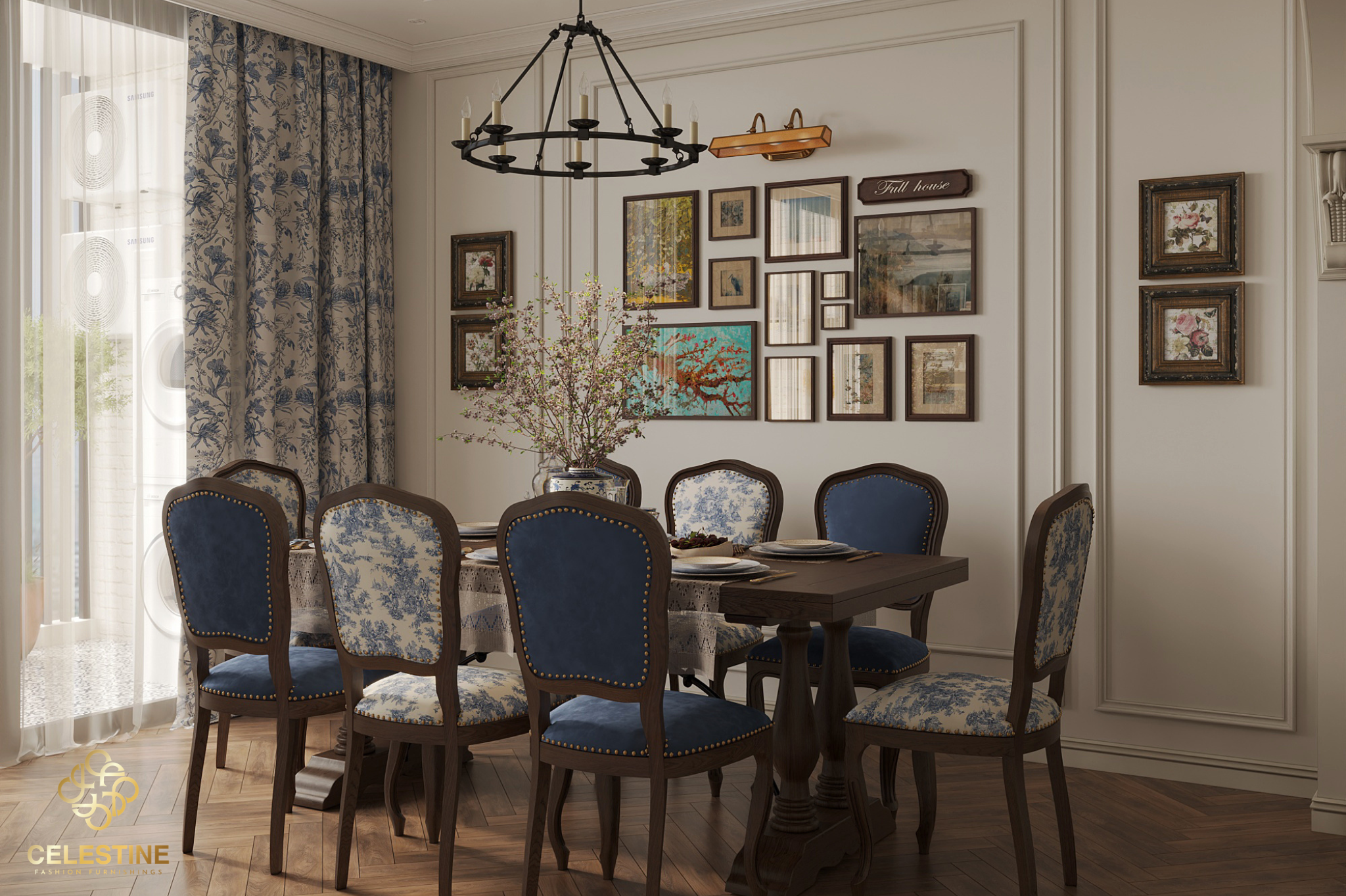 Ghế ăn Contemporary mang đến vẻ đẹp hiện đại và thanh lịch.