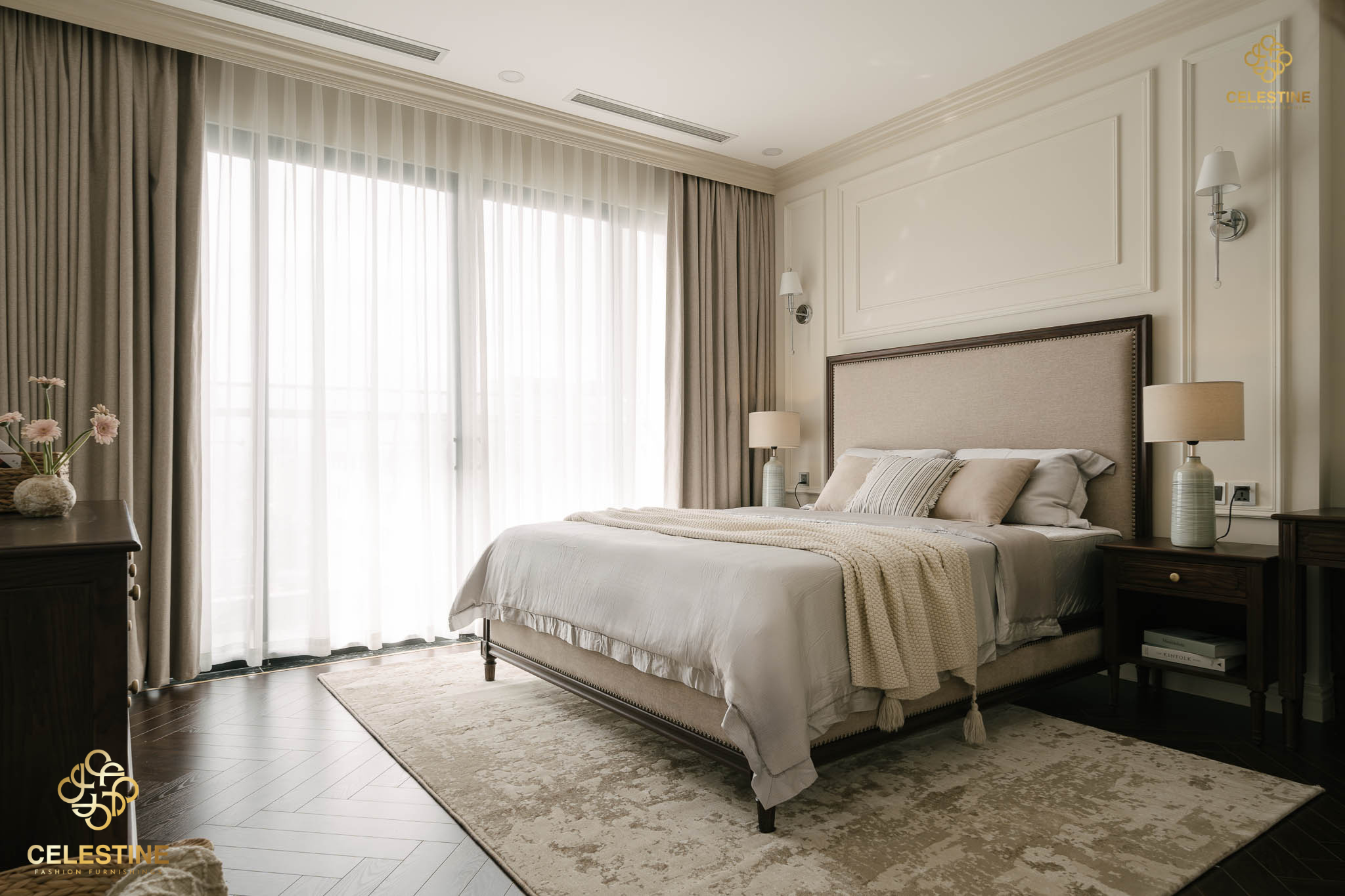 Phong cách Transitional mang đến vẻ đẹp cân bằng và tinh tế.