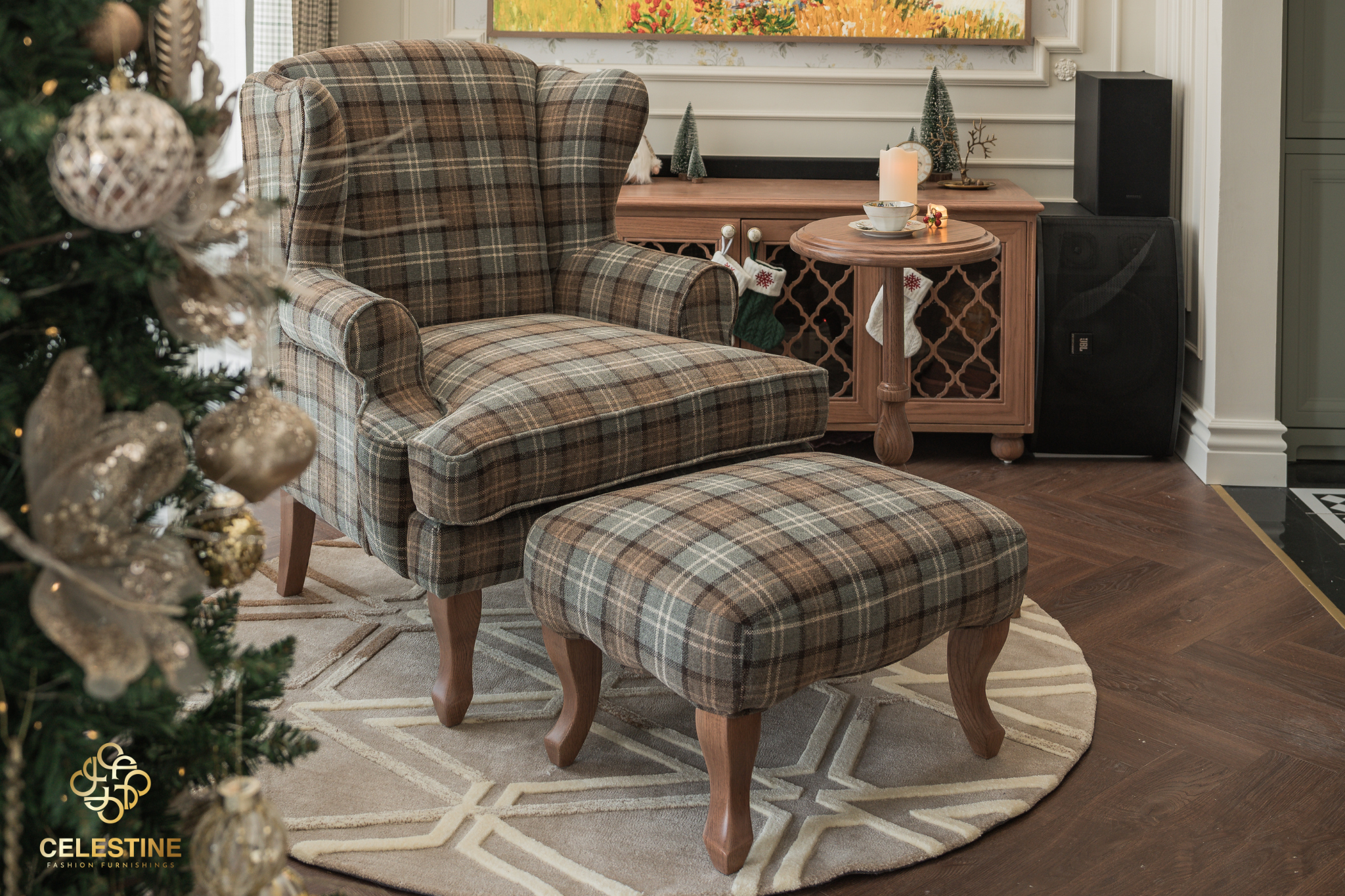 Wingback tạo nên không gian của sự chiêm nghiệm.