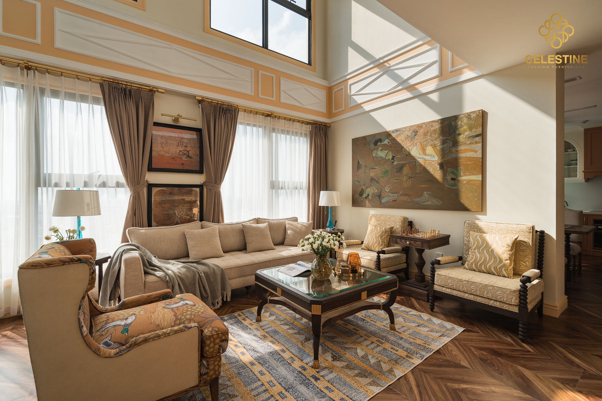 Decor theo thời trang nội thất giúp phòng khách thể hiện dấu ấn riêng.