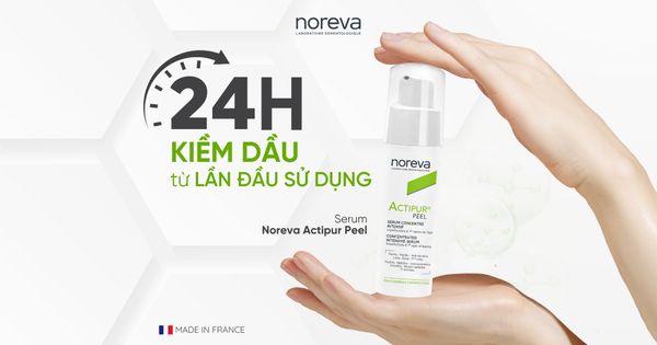 HIỆU QUẢ KIỀM DẦU TRONG 24H SAU KHI SỬ DỤNG SERUM NOREVA ACTIPUR PEEL