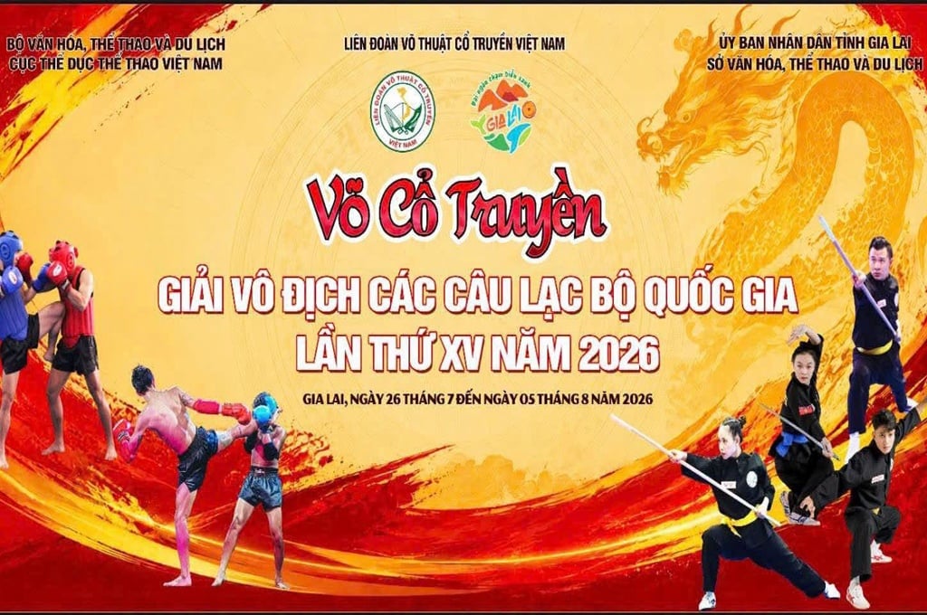 Khai mạc Giải Vô địch các Câu lạc bộ Võ cổ truyền quốc gia lần thứ XV năm 2026