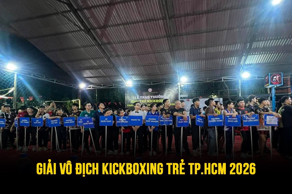 Hơn 300 VĐV tranh tài tại Giải Vô địch KickBoxing Trẻ TP.HCM năm 2026