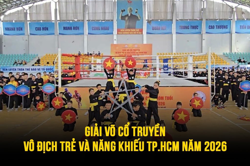 Hơn 700 VĐV tham dự Giải Võ cổ truyền Vô địch trẻ và Năng khiếu TP.HCM năm 2026