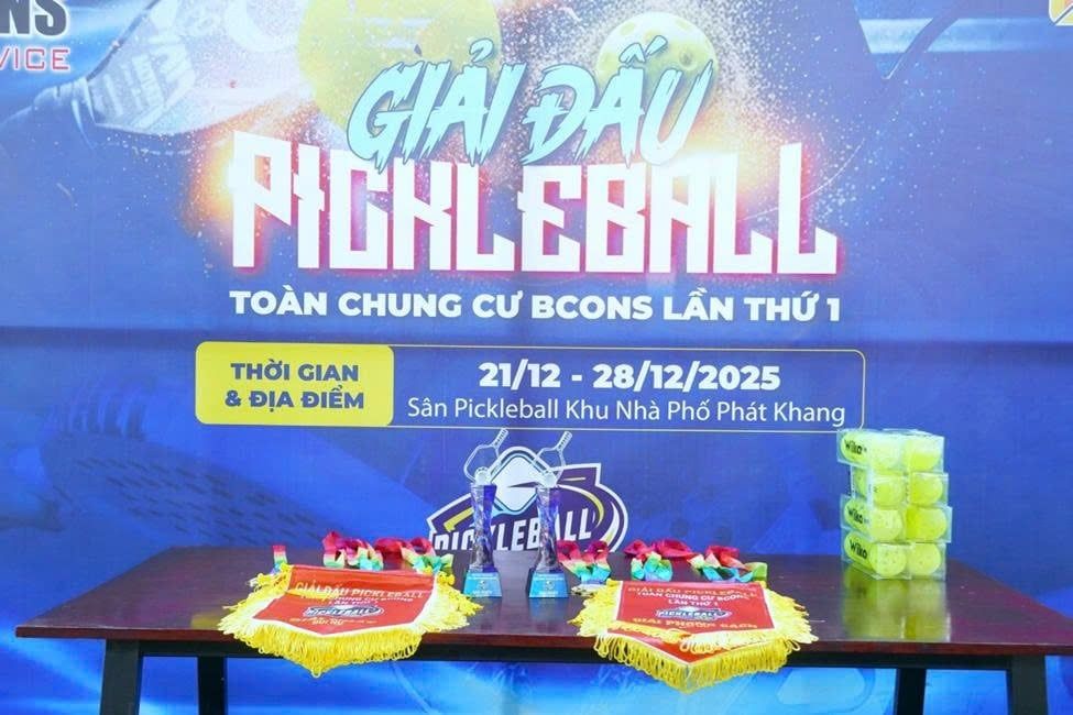 GIẢI PICKLEBALL BCONS 2025: SÂN CHƠI THỂ THAO GẮN KẾT CỘNG ĐỒNG CƯ DÂN