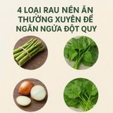 🌿 4 Loại Rau Nên Ăn Thường Xuyên Để Ngăn Ngừa Đột Quỵ