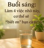 🌞 Buổi sáng: Làm 4 việc nhỏ này, cơ thể sẽ “biết ơn” bạn cả ngày
