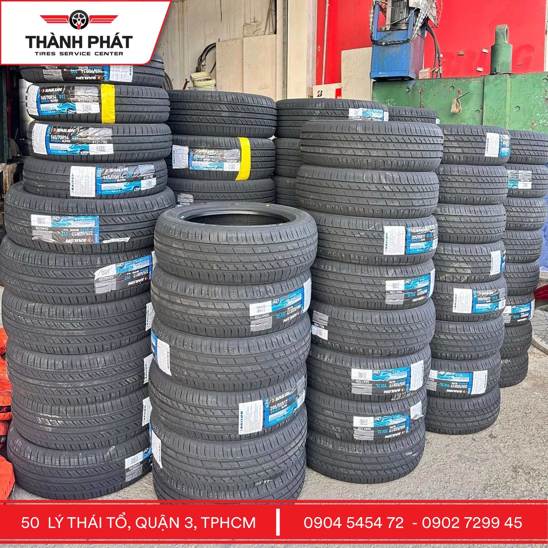 Lốp xe Sailun là thương hiệu lốp toàn cầu từ Trung Quốc (thành lập 2002), nổi tiếng với chất lượng tốt, giá phải chăng, có mặt tại hơn 180 quốc gia và hệ thống nhà máy tại Việt Nam