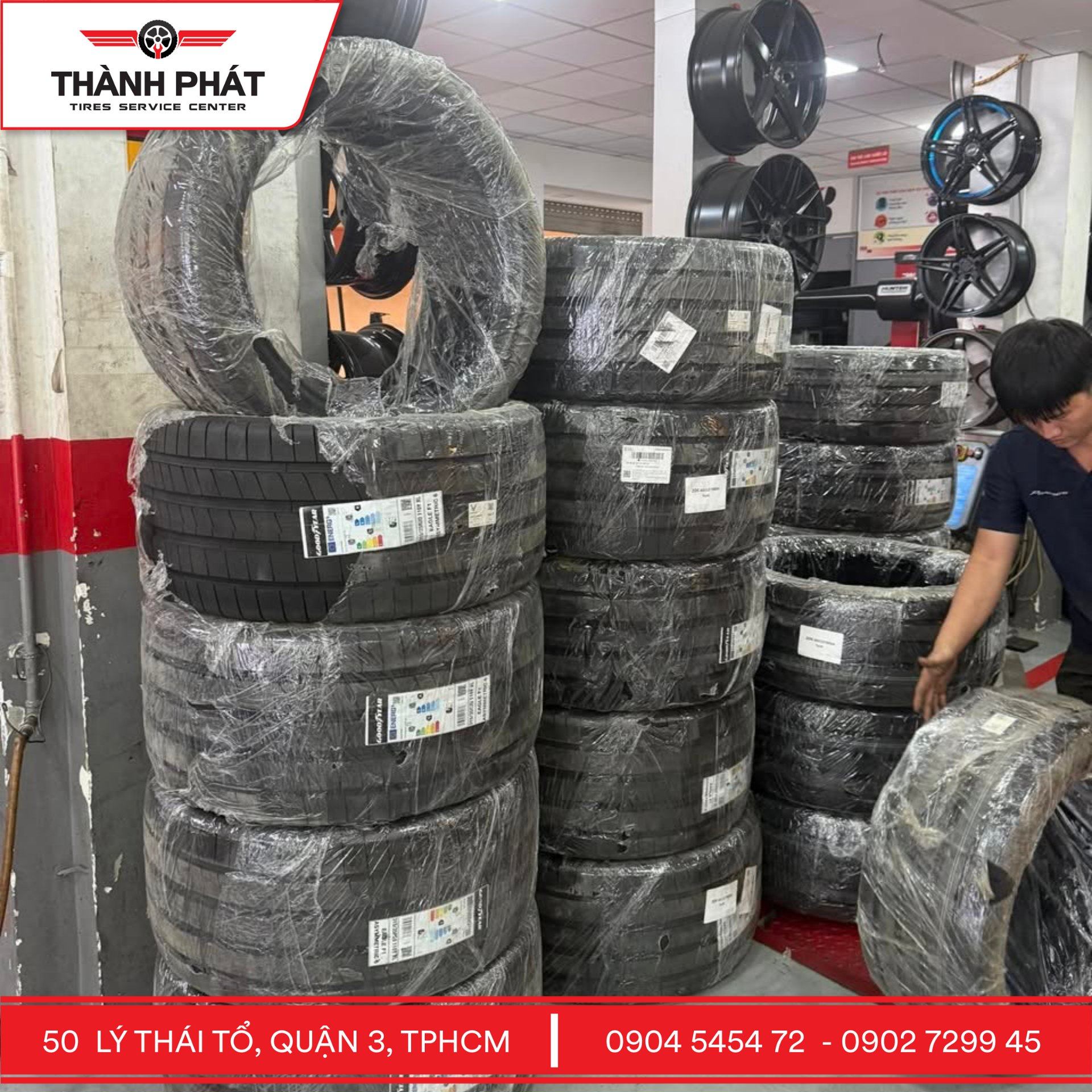 Goodyear dòng lốp theo xe của BMW X6, Vinfast Lux SA, Mercedes Benz