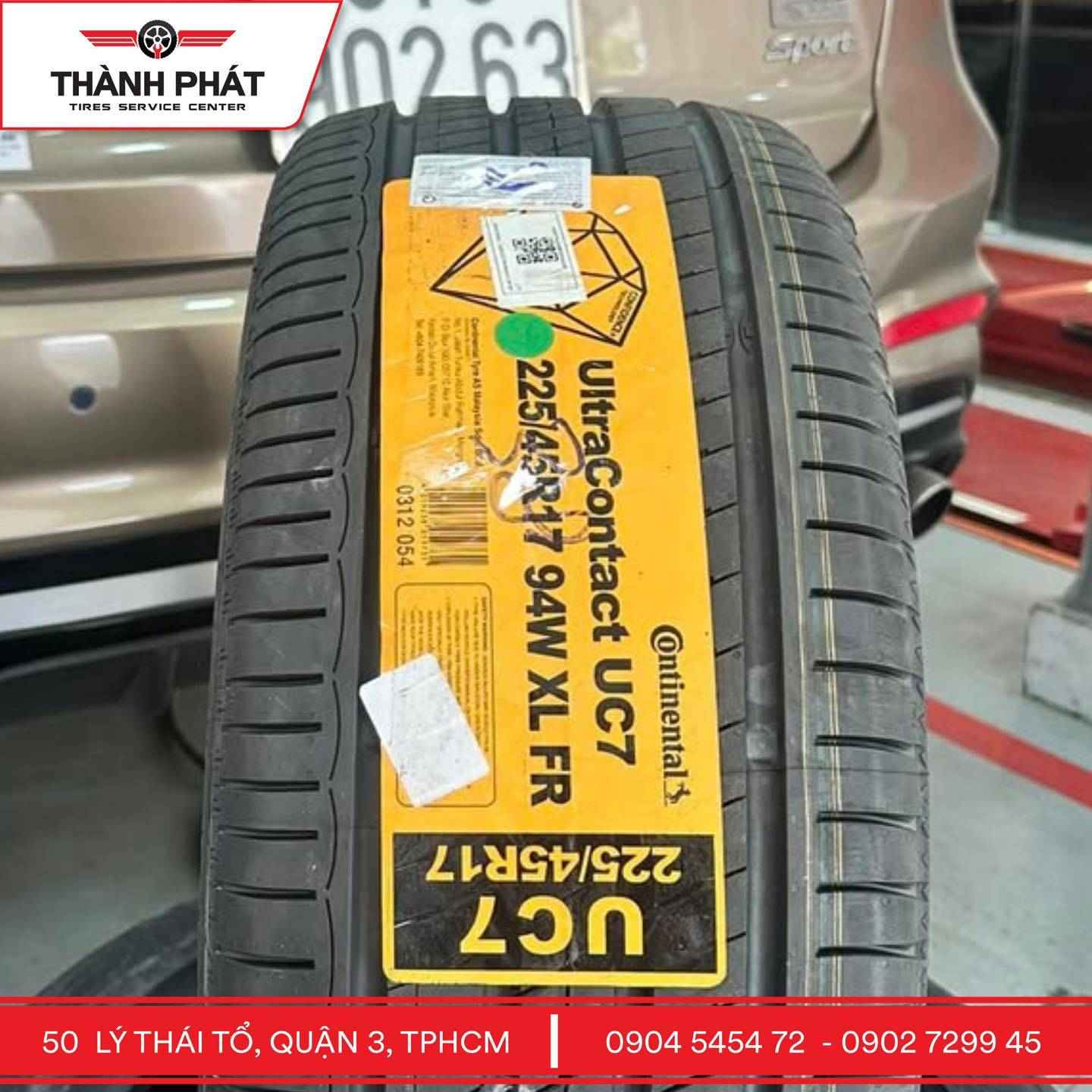 Continental UltraContact UC7 – size 225/45R17