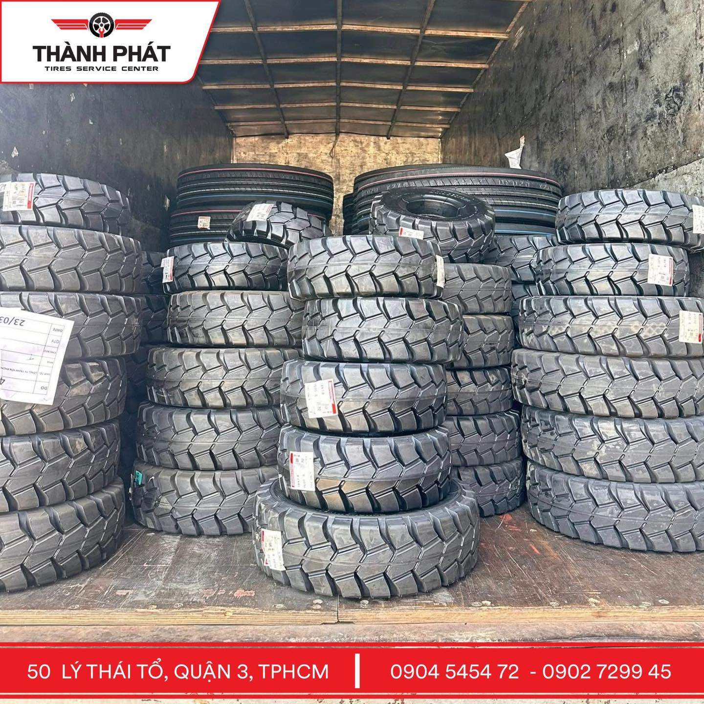 Thành Phát luôn sẵn kho số lượng lớn lốp tải & lốp xe nâng Bridgestone chính hãng – phục vụ từ xe tải đường dài đến xe nâng kho bãi.
