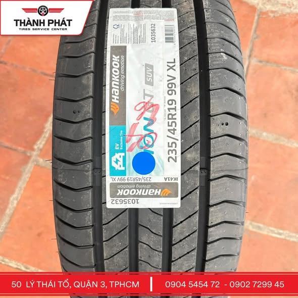 Lốp xe điện Hankook 235/45R19 dành cho Vinfast VF6