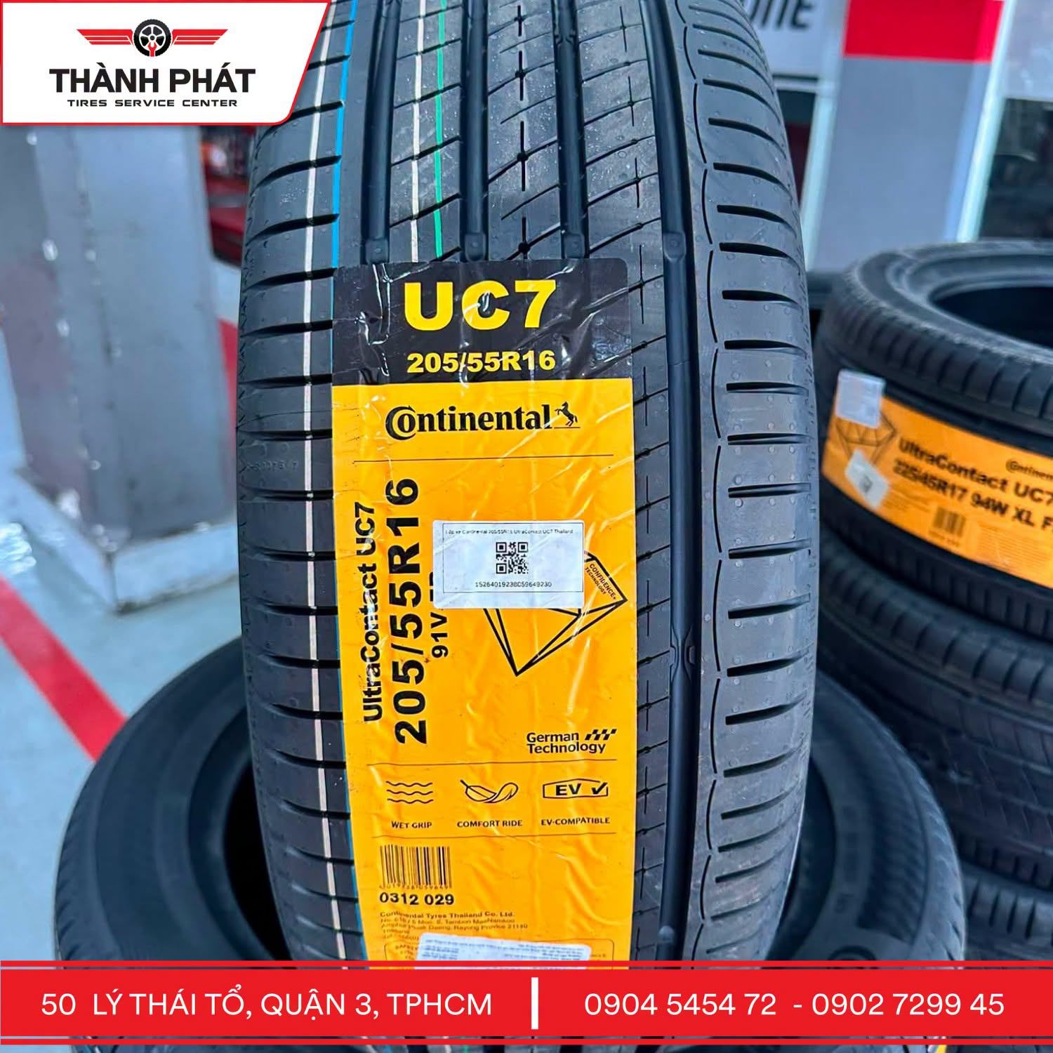 Continental - hãng lốp xe hàng đầu tại Đức là dòng sản phẩm cao cấp cho các dòng xe như Mercedes, BMW, Porsche