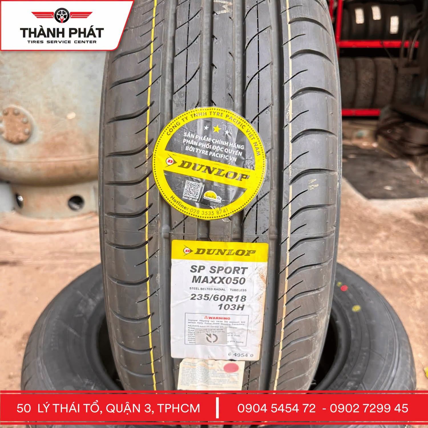DUNLOP - hãng lốp xe hàng đầu tại Nhật Bản và là dòng lốp theo xe của nhiều thương hiệu nổi tiếng như Toyota, Lexus, ...