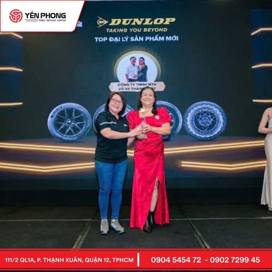 YẾN PHONG tiếp tục đông hành cùng Dunlop TOP 10 đại lý xuất sắc nhất năm 2026