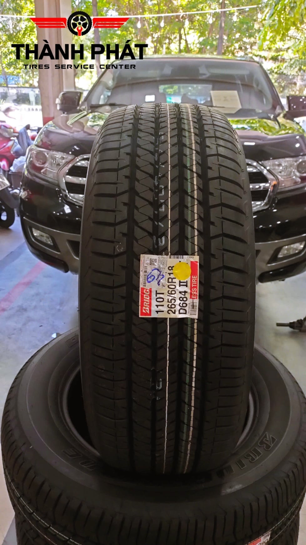 FORD EVEREST thay dàn lốp Bridgestone Dualer 265/60R18 siêu bền bỉ chất lượng