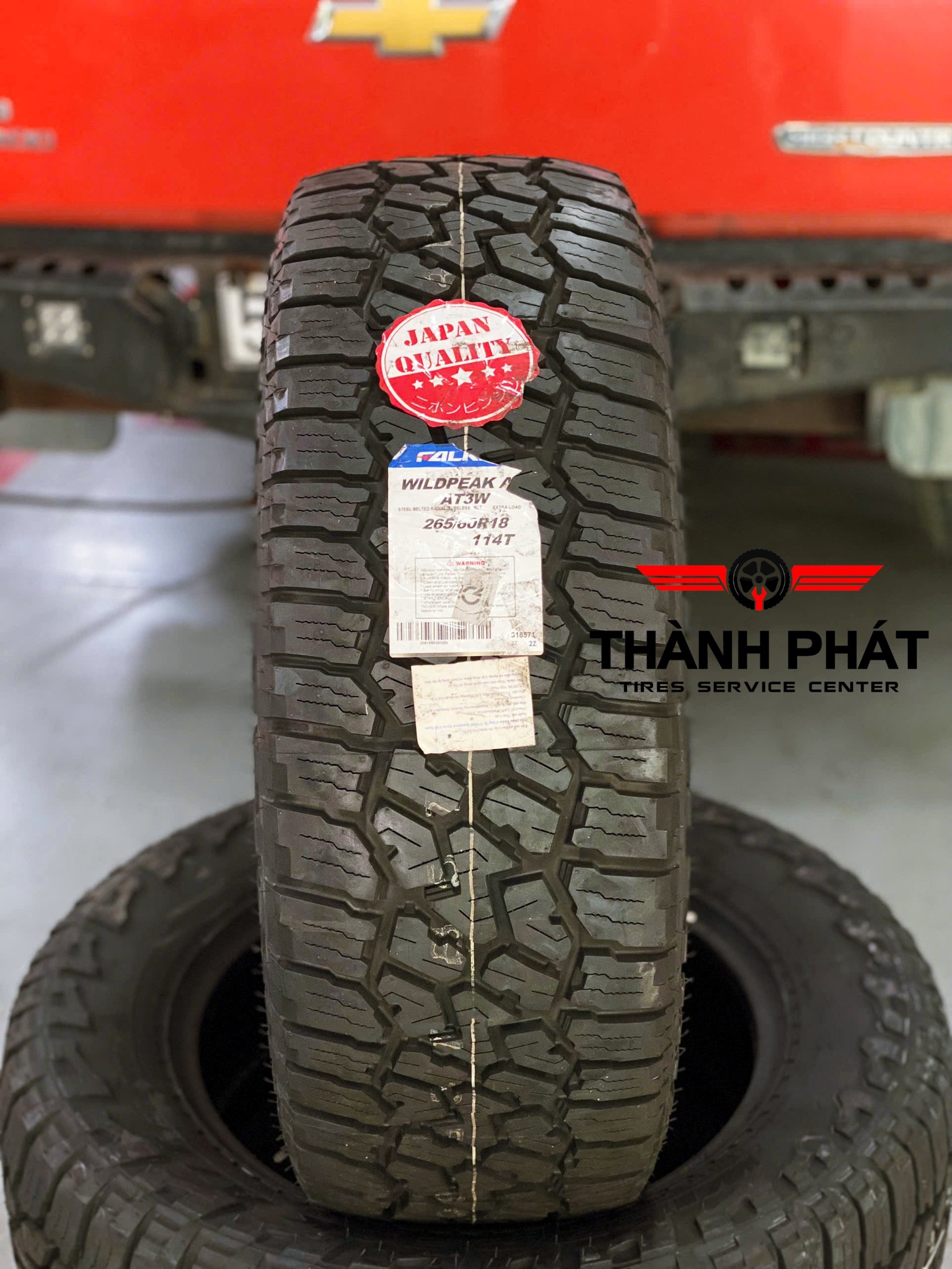 CHEVROLET COLORADO thay dàn lốp FALKEN AT3W bền bỉ chất lượng thách thức mọi cung đường