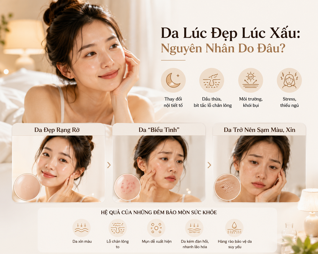 Da Lúc Đẹp Lúc Xấu: Nguyên Nhân Do Đâu?