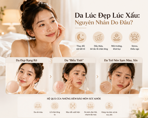 Da Lúc Đẹp Lúc Xấu: Nguyên Nhân Do Đâu?
