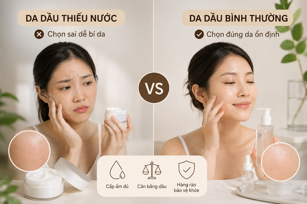 Da Dầu Thiếu Nước Nên Chọn Kem Dưỡng Ẩm Như Thế Nào Để Không Bí Da?