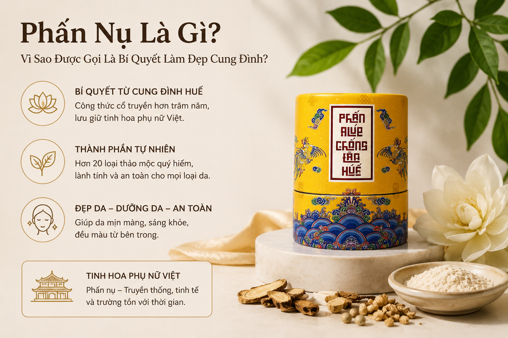 Phấn Nụ Là Gì? Vì Sao Được Gọi Là Bí Quyết Làm Đẹp Cung Đình?