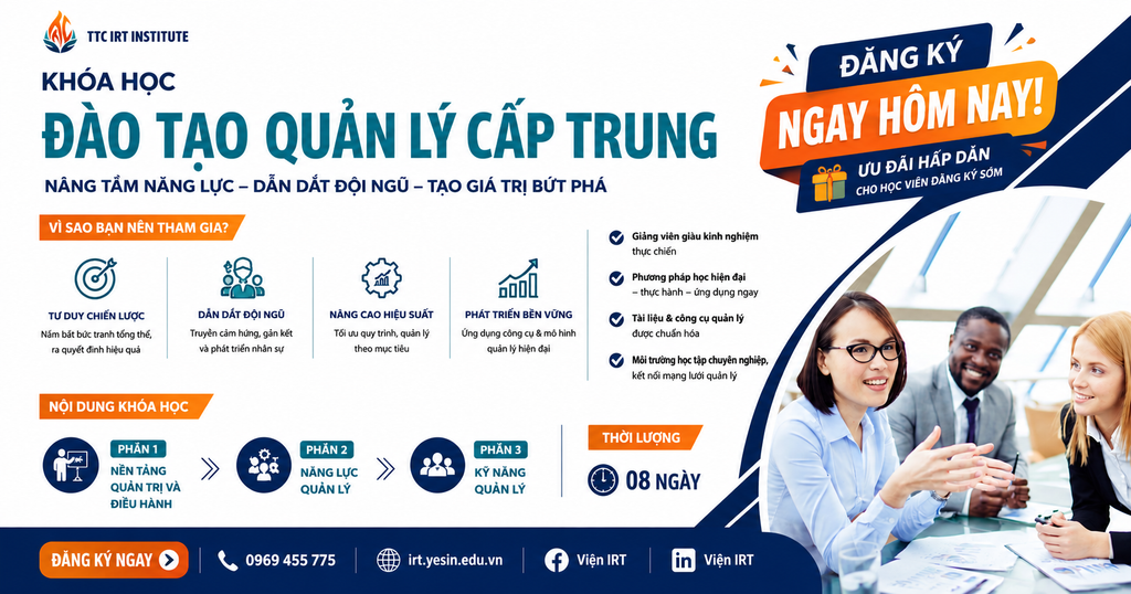 Khóa học Đào tạo Quản lý cấp trung