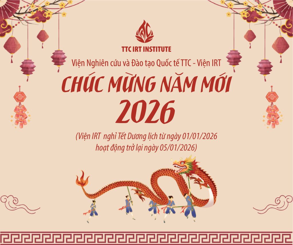 Thông báo lịch nghỉ Tết Dương lịch của Viện IRT