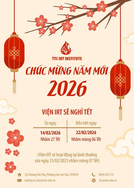 Thông báo lịch nghỉ Tết Nguyên Đán 2026