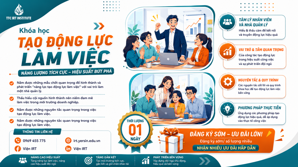 Khóa học Kỹ năng Tạo động lực làm việc