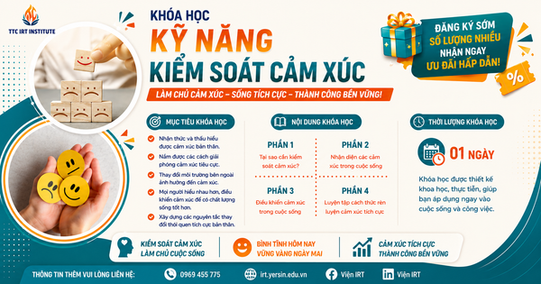 Khóa học Kỹ năng Kiểm soát cảm xúc