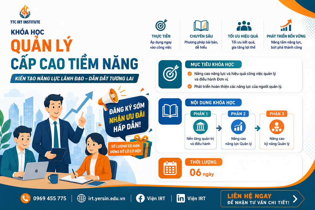 Khóa học Quản lý cấp cao tiềm năng