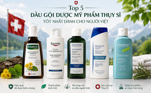 Top 5 dầu gội dược mỹ phẩm Thụy Sĩ tốt nhất dành cho người Việt