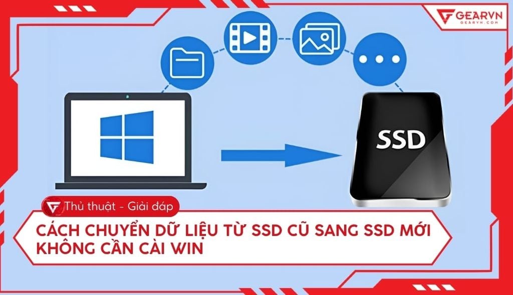 Cách chuyển dữ liệu từ SSD cũ sang SSD mới không cần cài Win