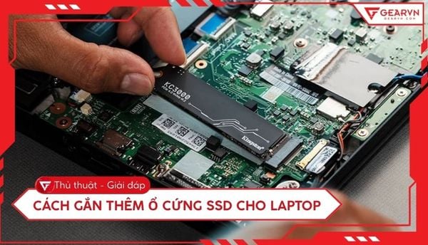 Cách gắn thêm ổ cứng SSD cho laptop tại nhà chuẩn kỹ thuật