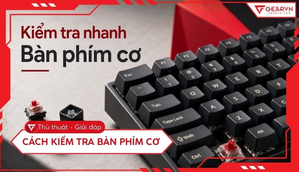Cách kiểm tra bàn phím cơ chi tiết, nhanh chóng và chính xác