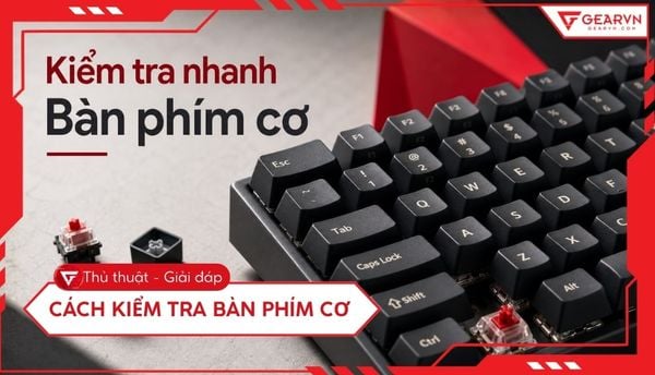 Cách kiểm tra bàn phím cơ chi tiết, nhanh chóng và chính xác