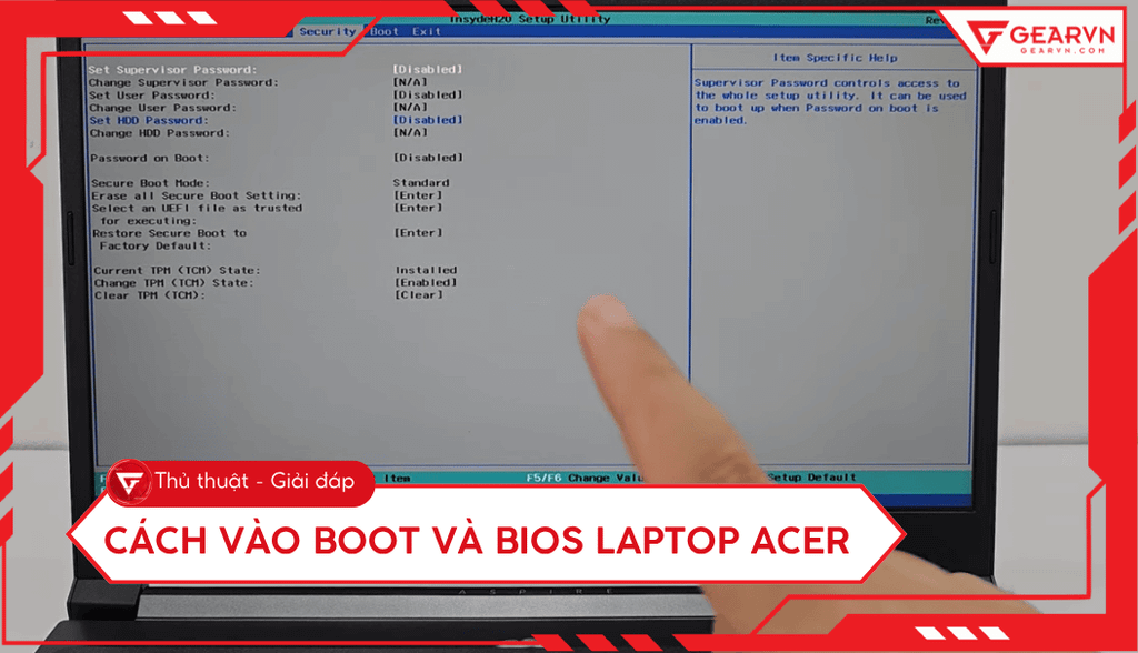 Cách vào Boot và BIOS laptop Acer: Hướng dẫn chi tiết nhất