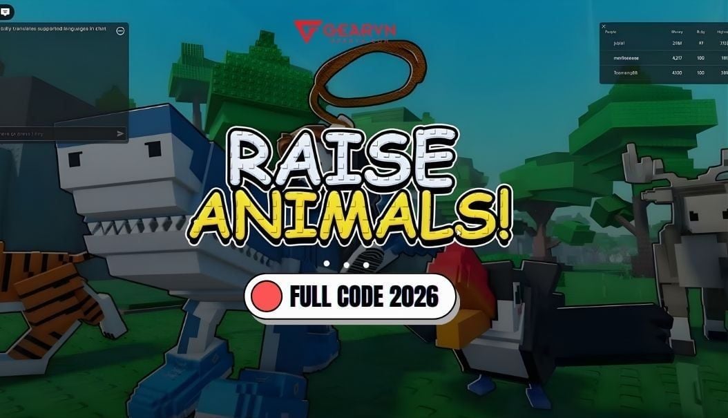 Full code Raise Animals mới nhất 2025, nhận Gems và thú hiếm miễn phí