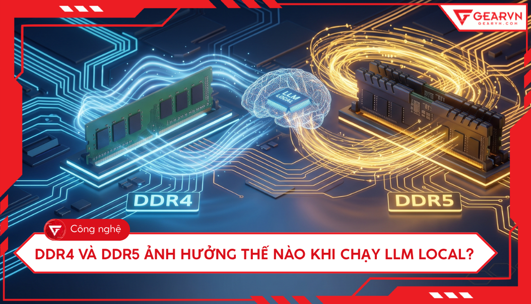 DDR4 và DDR5 ảnh hưởng thế nào khi chạy LLM Local?