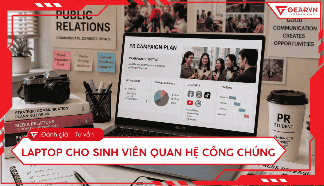 Top 5 laptop cho sinh viên Quan hệ công chúng cấu hình mạnh