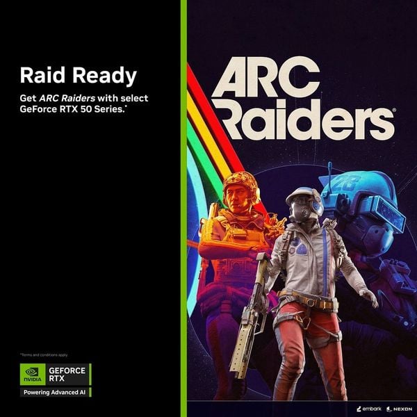 Nhận bundle ARC Raiders Deluxe Edition và Astro Cosmetic Pack khi mua VGA RTX 50 Series