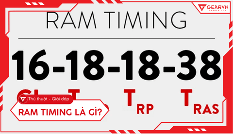 RAM Timing là gì? Ý nghĩa các thông số CL tRCD tRP chi tiết