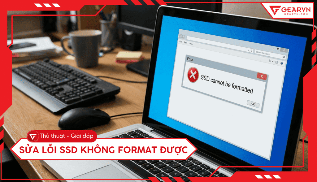 Cách sửa lỗi SSD không format được nhanh chóng hiệu quả 100%