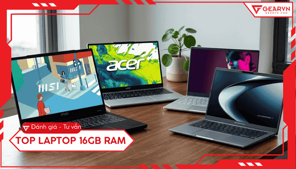 Top 10 laptop 16GB RAM đáng mua nhất 2026: Đa nhiệm mượt mà