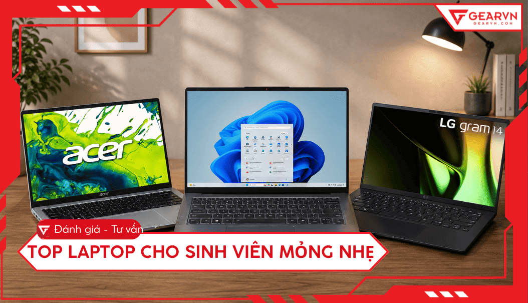 Top 9 laptop cho sinh viên mỏng nhẹ giá tốt, đáng mua 2026